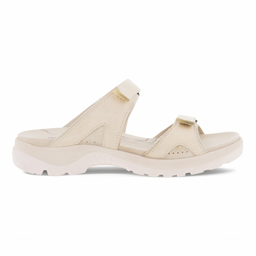 ECCO Womens Slides Beige - Yucatan 2.0 - OHA-076183